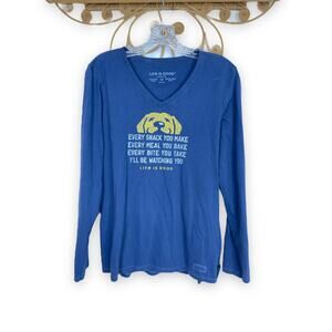Life Is Good Women's I'll Be Watching Crusher T-Shirt M